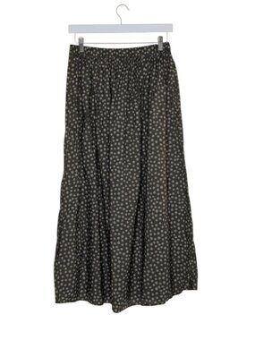 Gudrun Sjoden Midi Skirt Side Zip Polka Dot Gray S